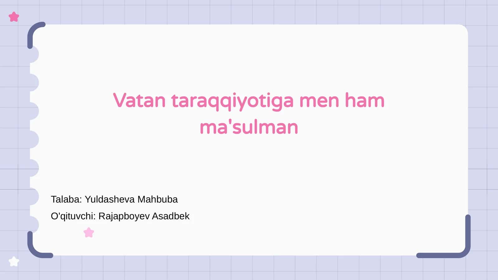 Vatan Taraqqiyotining Muhimligi