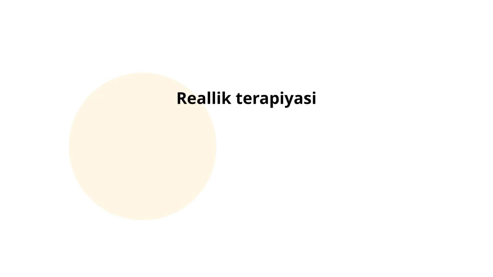 Reallik terapiyasi