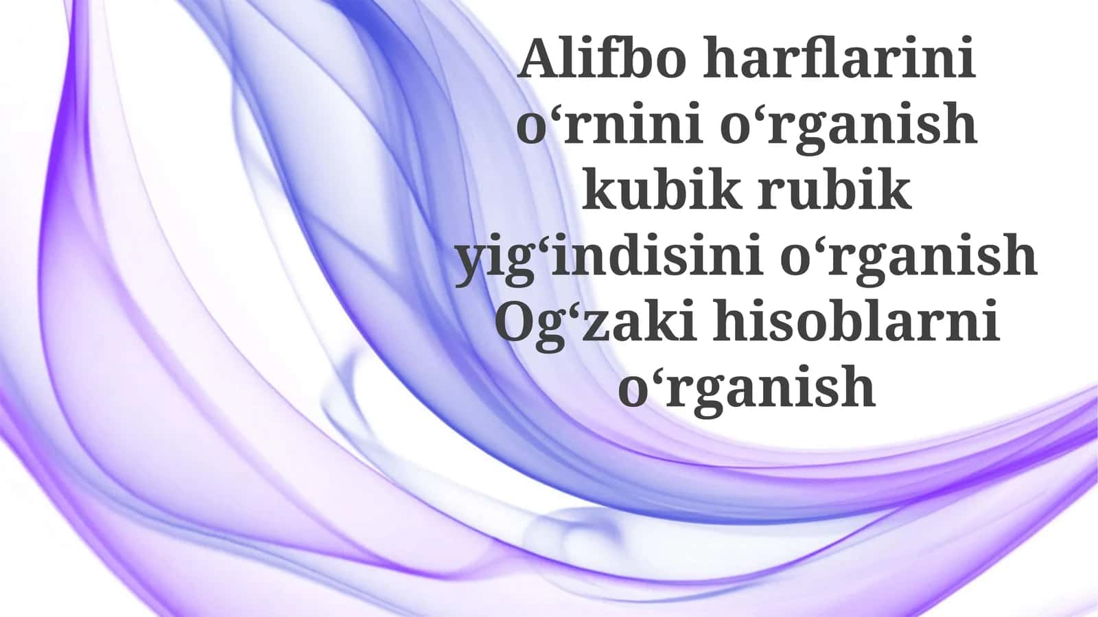 Aqliy Hisoblashni O'rganish