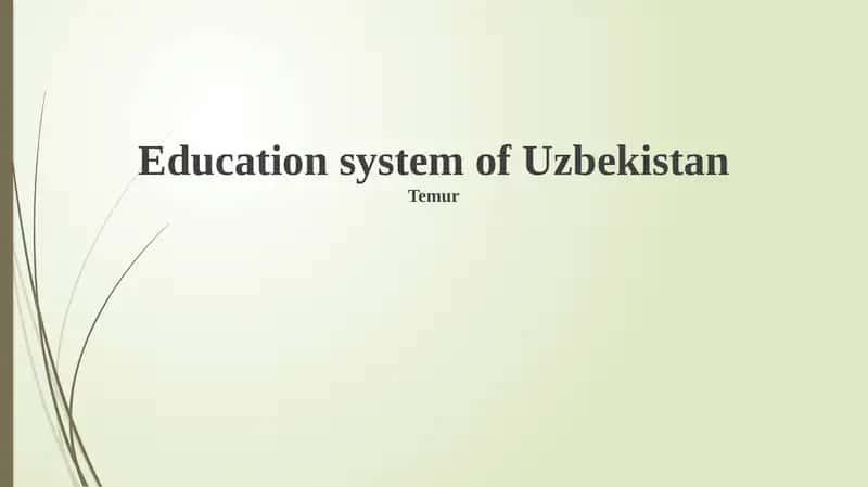 Overview of Uzbekistan's Education System