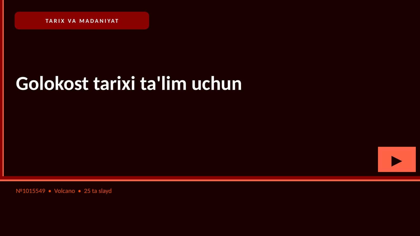 Golokost tarixi ta'lim uchun