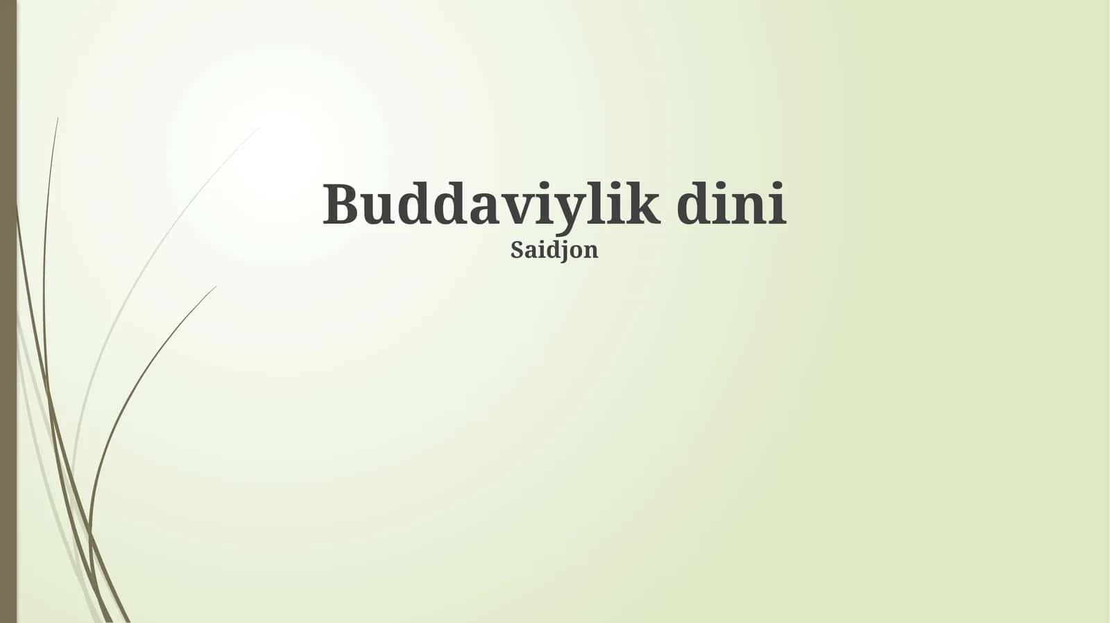 Buddaviylik dini