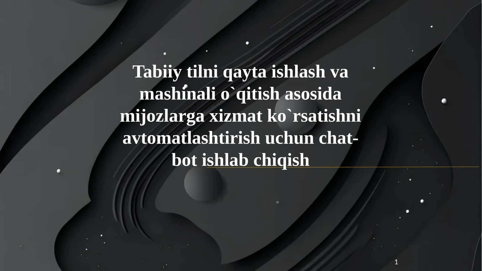 Xizmat ko'rsatishni avtomatlashtirish