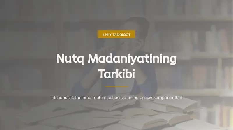 nutq madaniyati