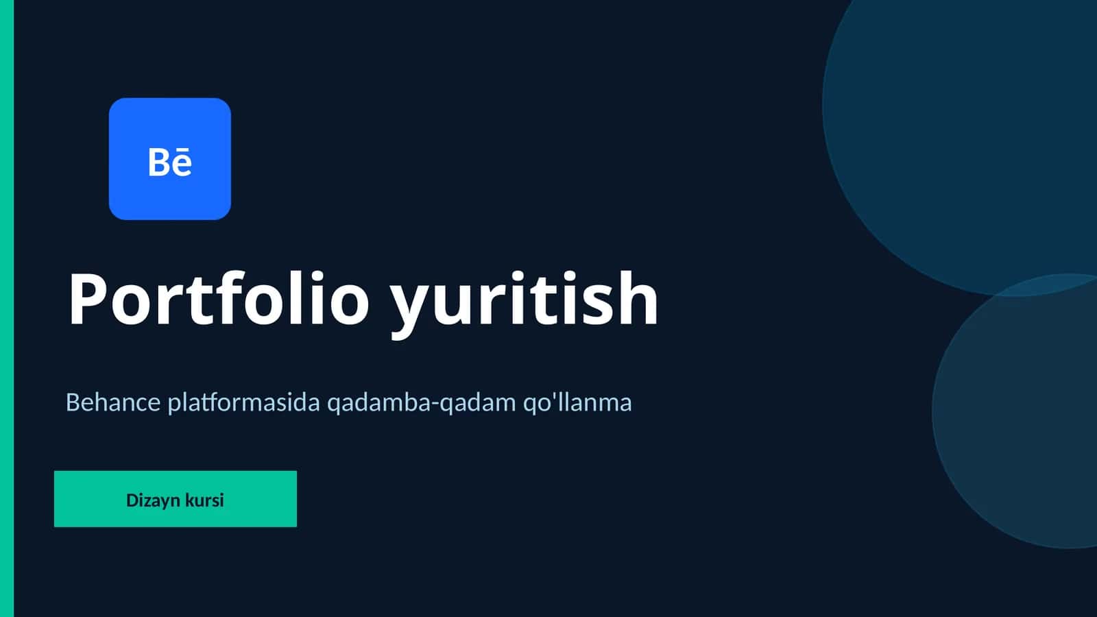Behance platformasida qadamba-qadam qo'llanma