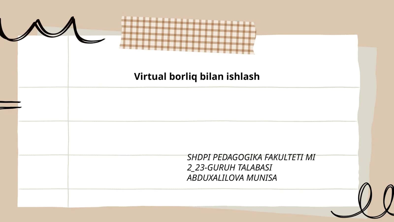 Virtual haqiqat tushunchasi