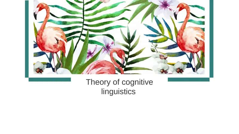 Cognitive Linguistics