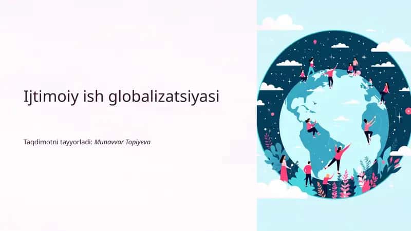 Ijtimoiy ish globalizatsiyasi