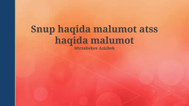 SNUP va ATSS