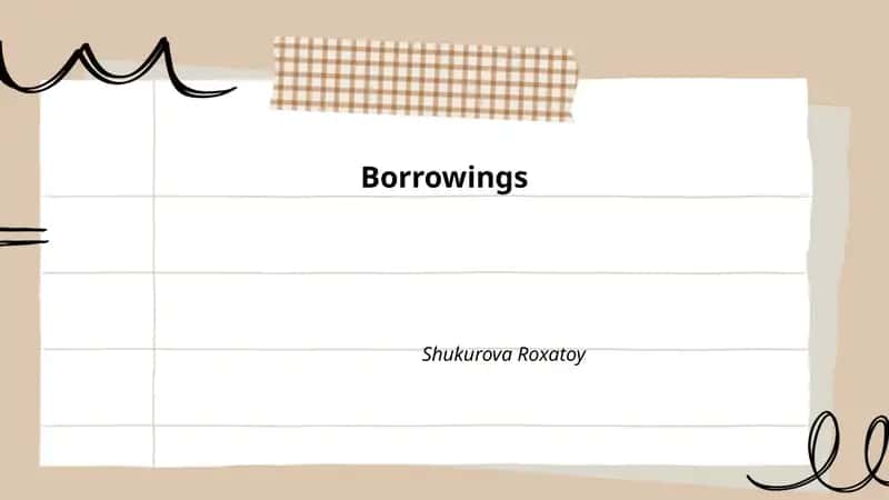 Borrowings