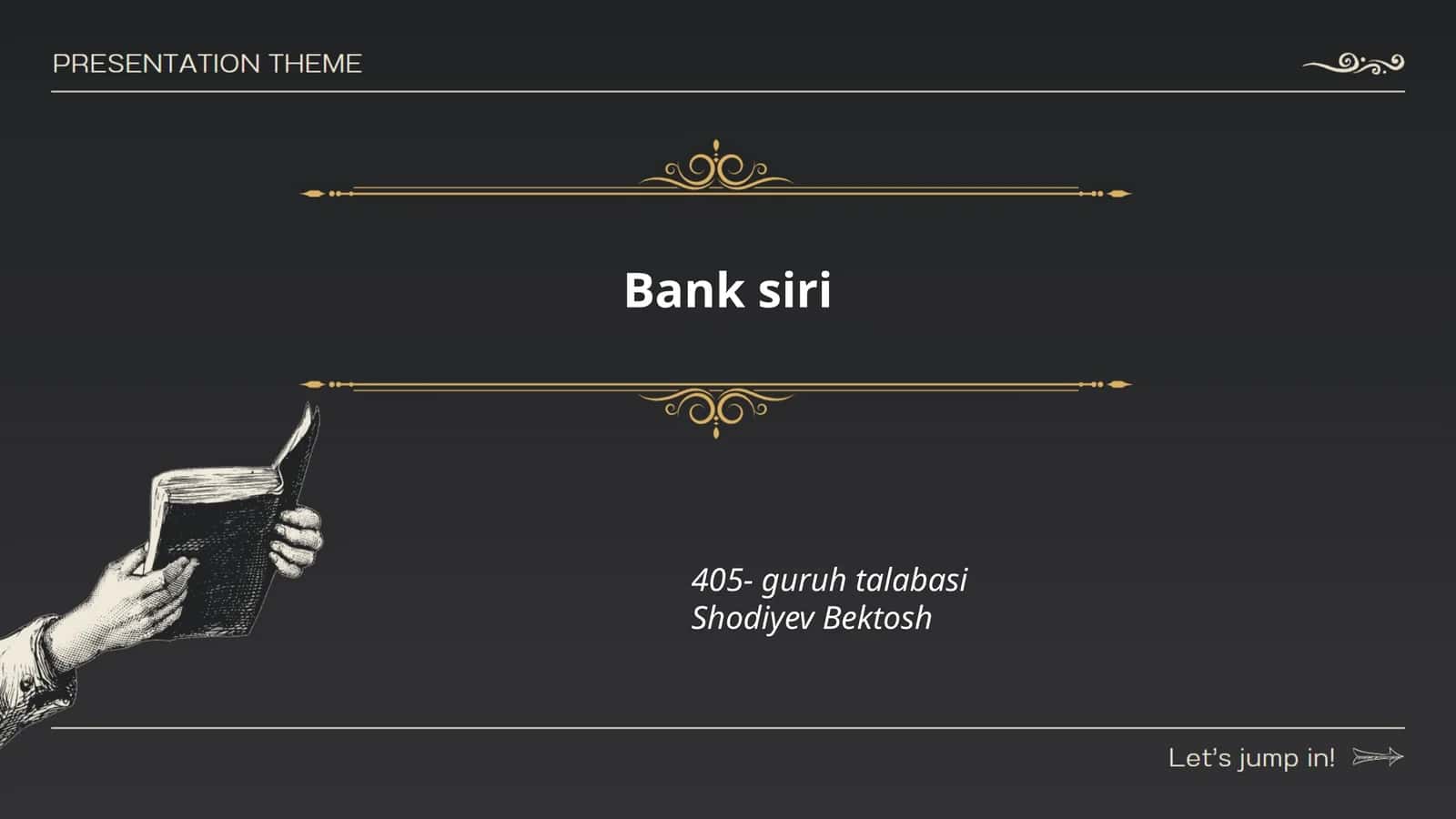 Bank xizmatlari