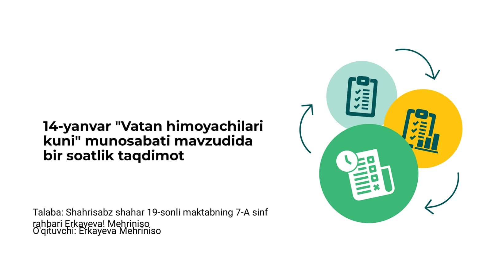 14-yanvar "Vatan himoyachilari kuni" taqdimoti