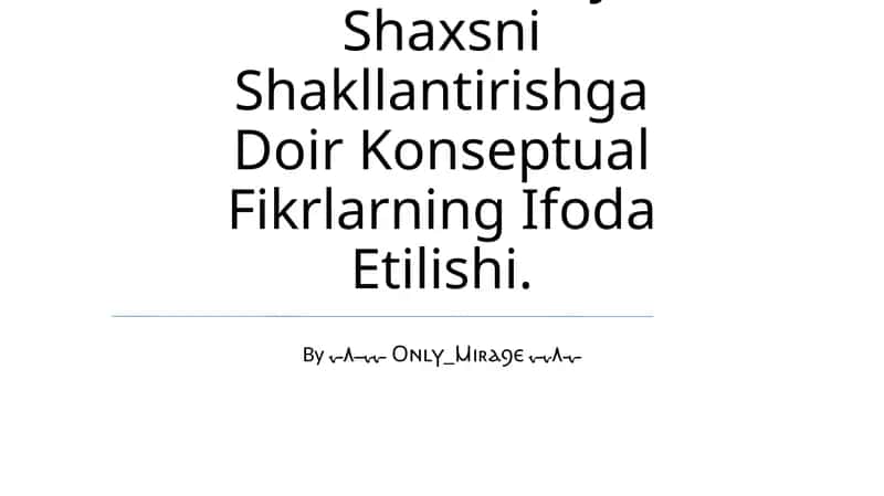 Jamiyat Rivojining Ma'Naviy-Axloqiy Negizlari
