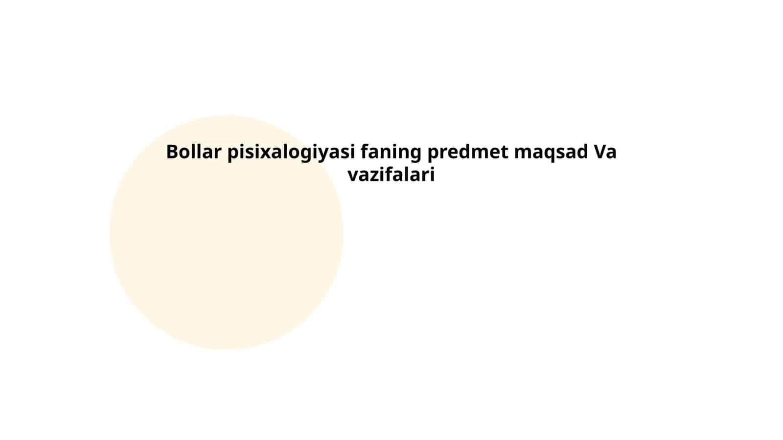 Bollar Psixologiyasi