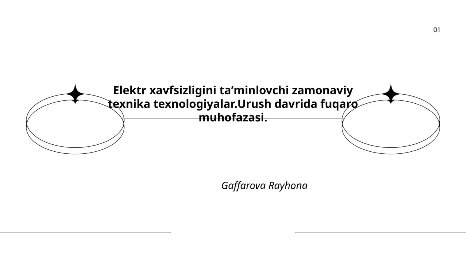 Elektr xavfsizligini taʼminlovchi zamonaviy texnika texnologiyalar.Urush davrida fuqaro muhofazasi