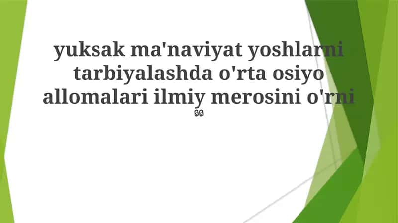 Axloqiy ta'limotlar va ularning zamonaviy ahamiyati