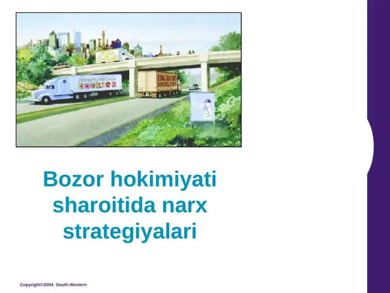 Bozor hokimiyati sharoitida narx strategiyalari