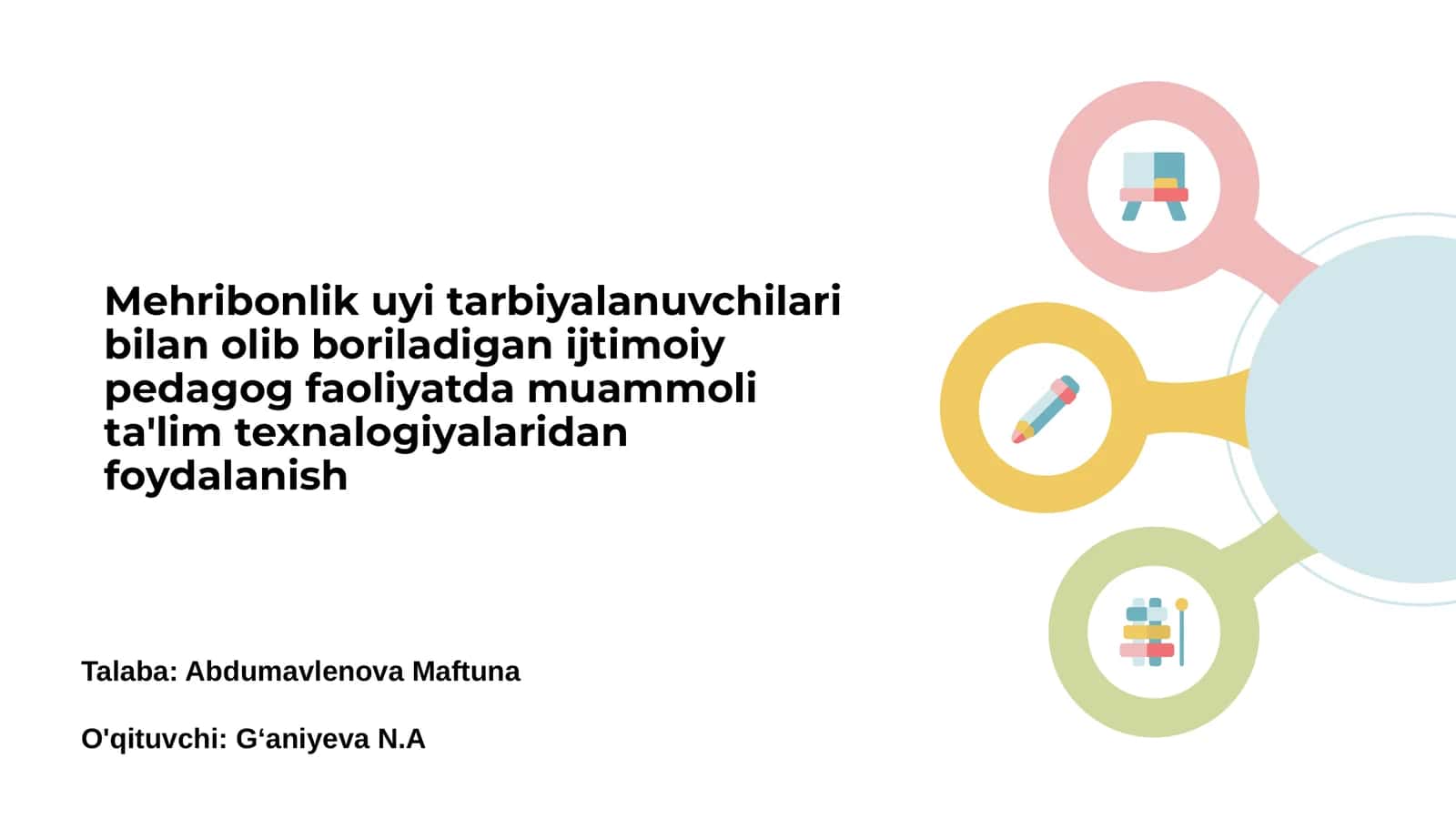 Ijtimoiy pedagog faoliyatda muammoli ta'lim texnologiyalari