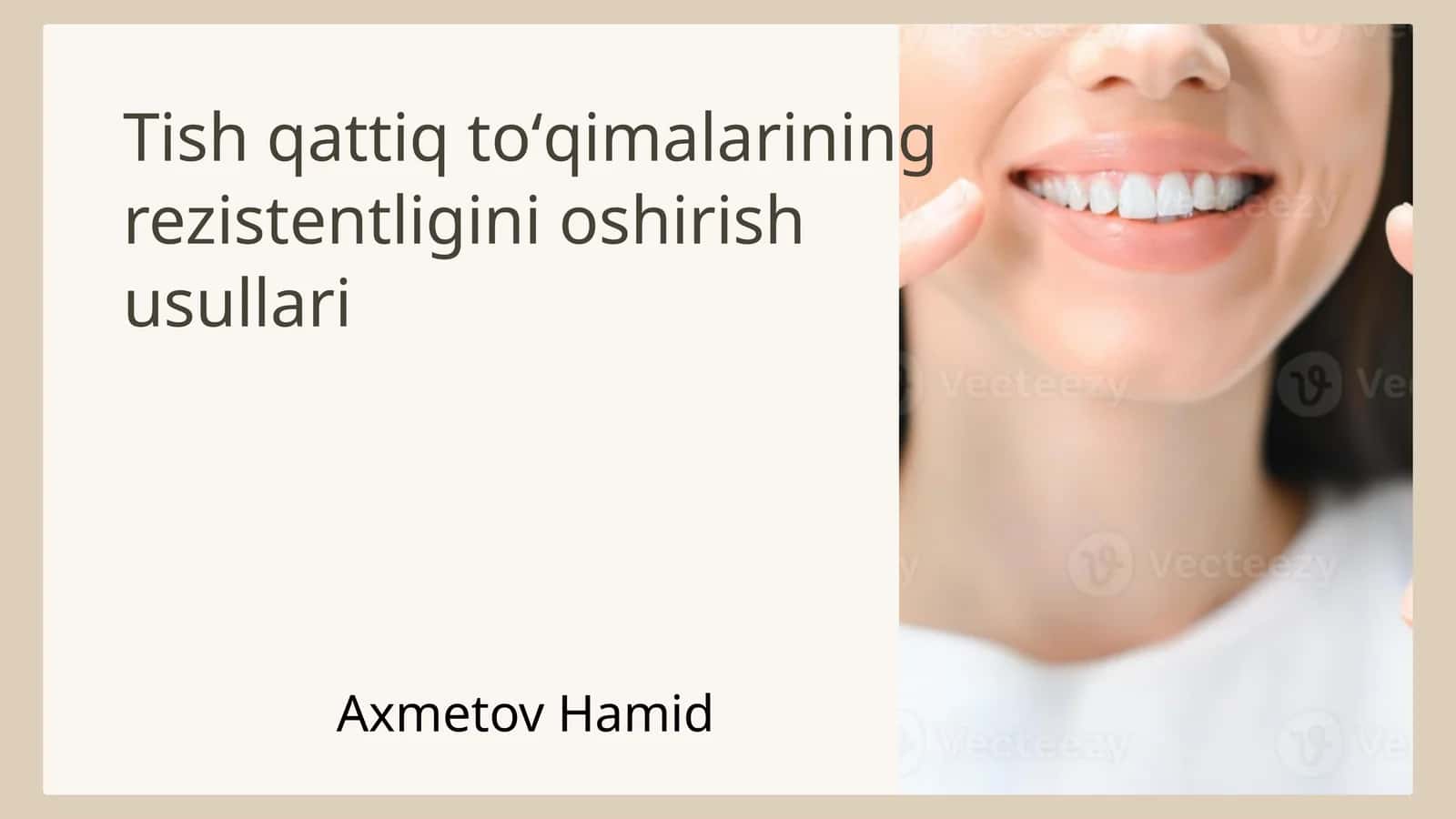 tish qattiq toʻqimalarining rezistentligini oshirish usullari