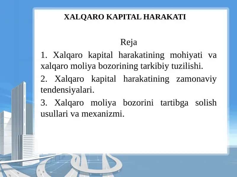 Xalqaro kapital harakati