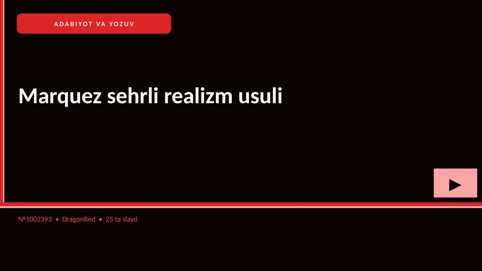 Marquez sehrli realizm usuli