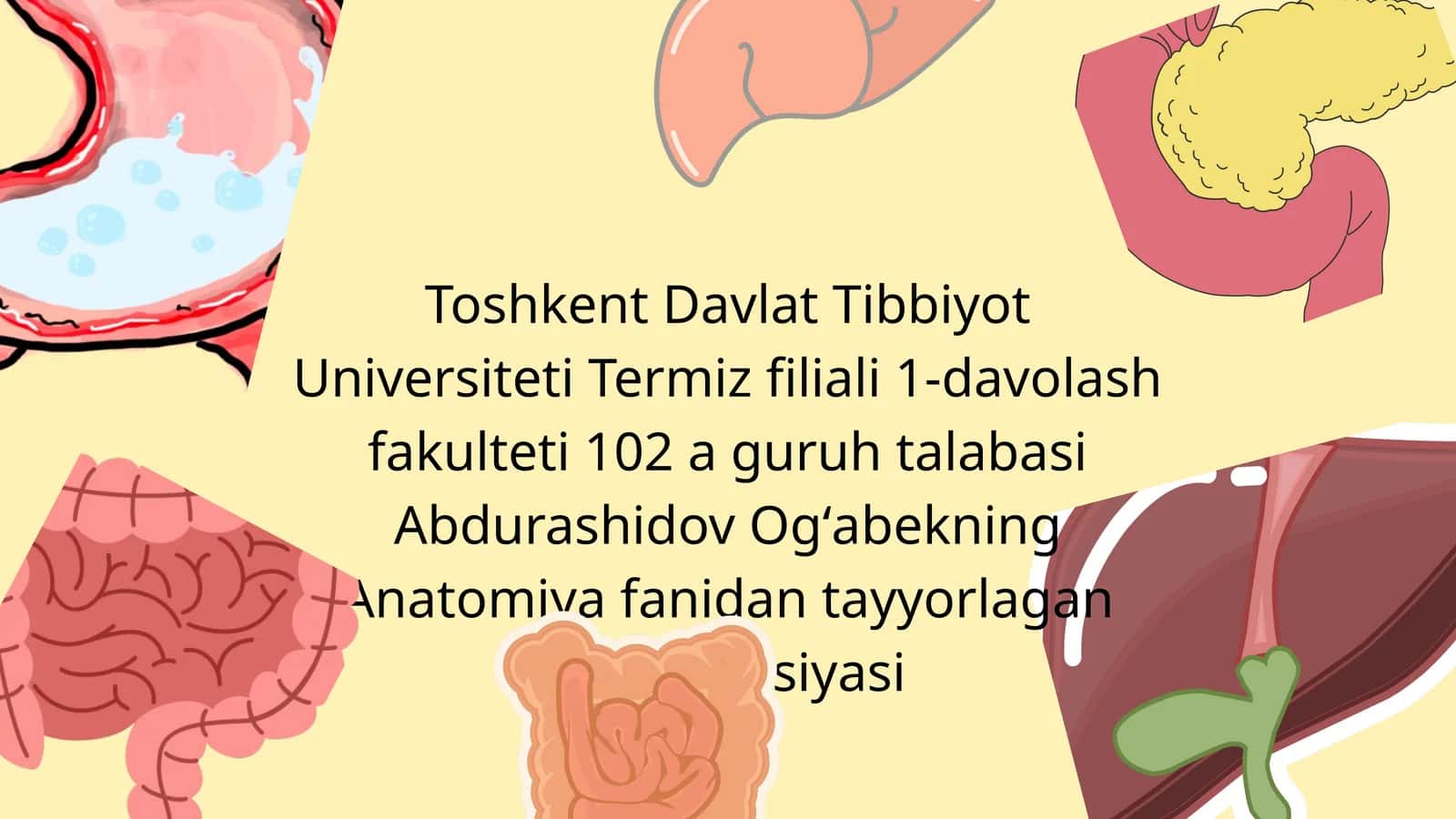 Hazm a’zolarining rentgenanatomiyasi va rivojlanish nuqsonlari