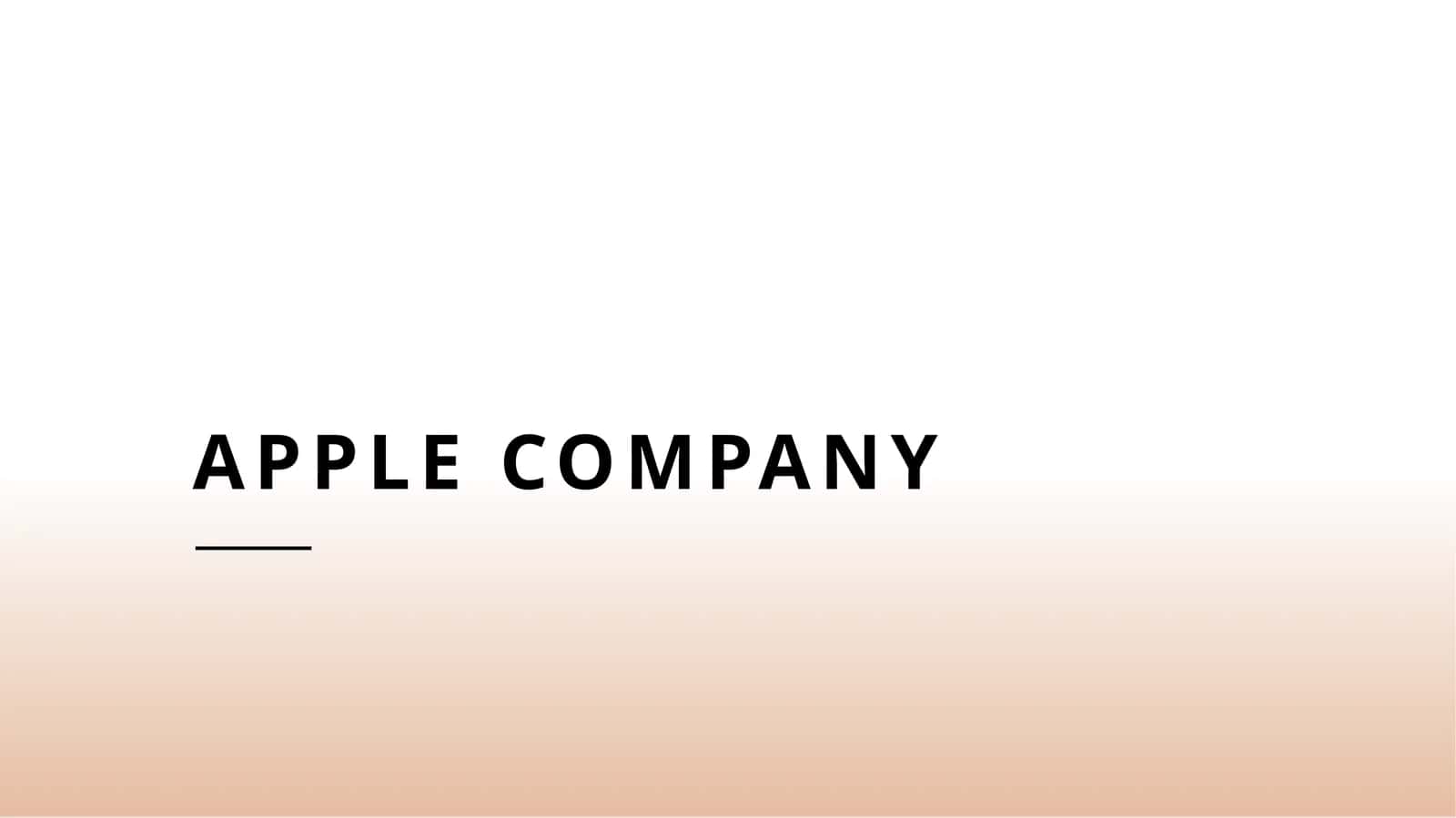 Apple company