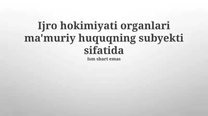 Ma'muriy nazorat