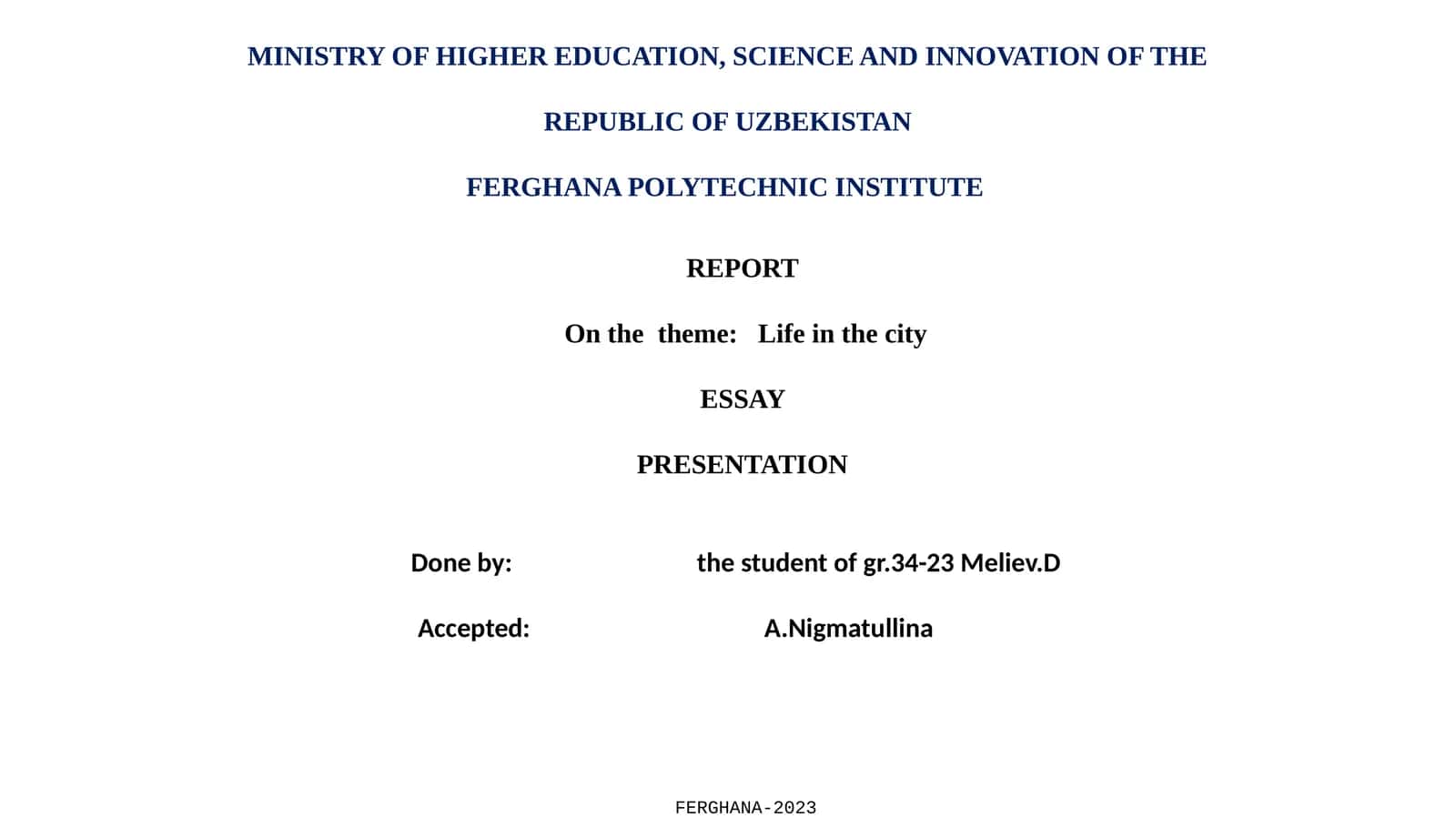 ESSAY