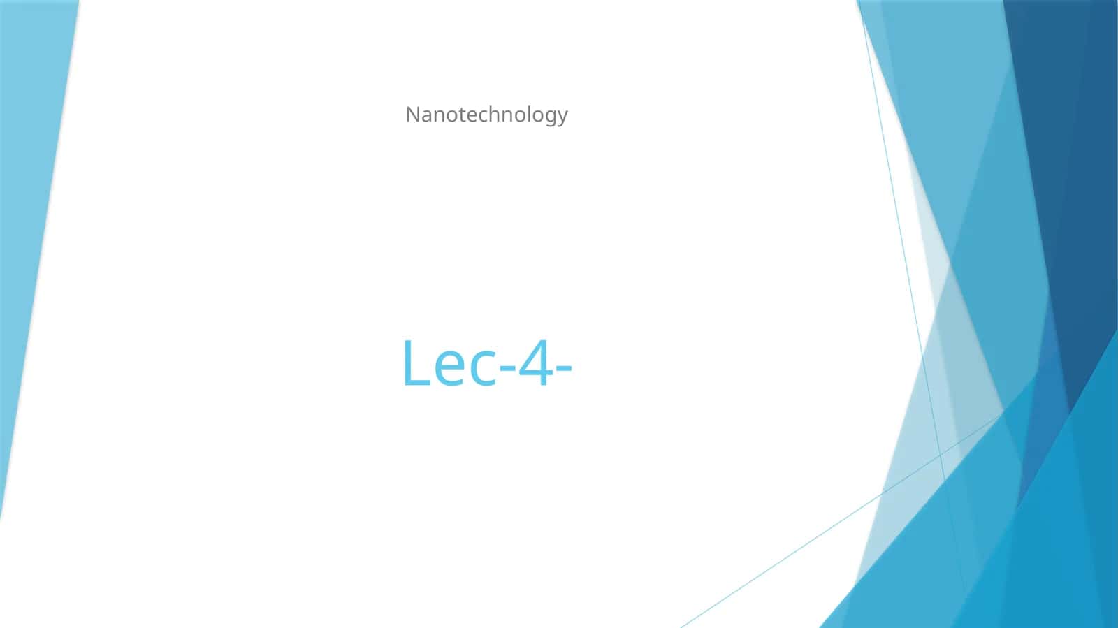 Nanotexnologiya