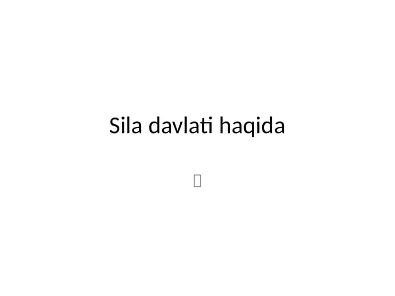 Sila Davlati