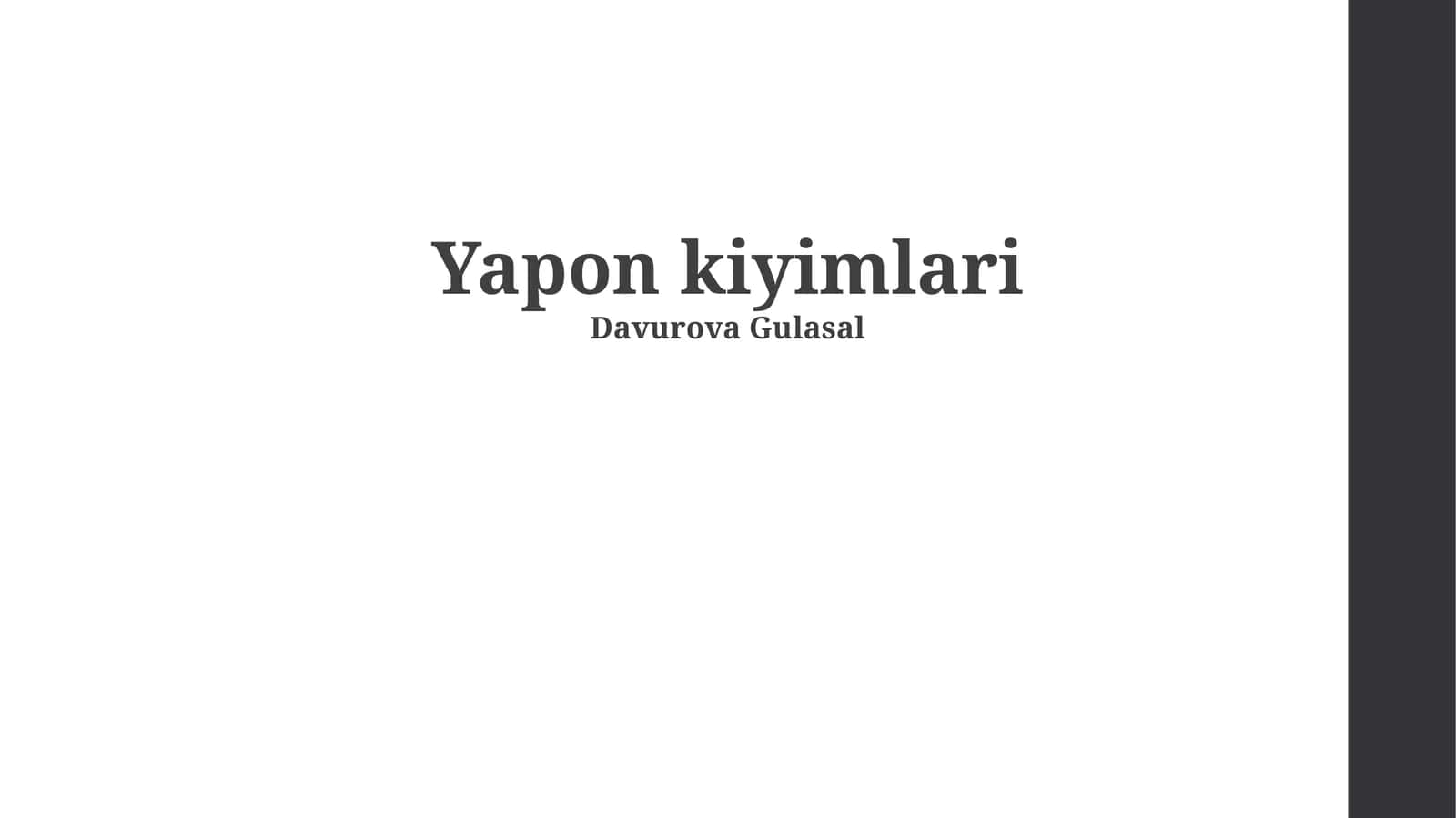 Yapon kiyimlari
