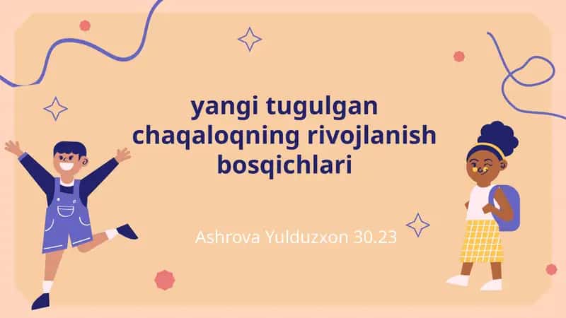 Yangi Tug'ilgan Chaqaloq Rivojlanish Bosqichlari