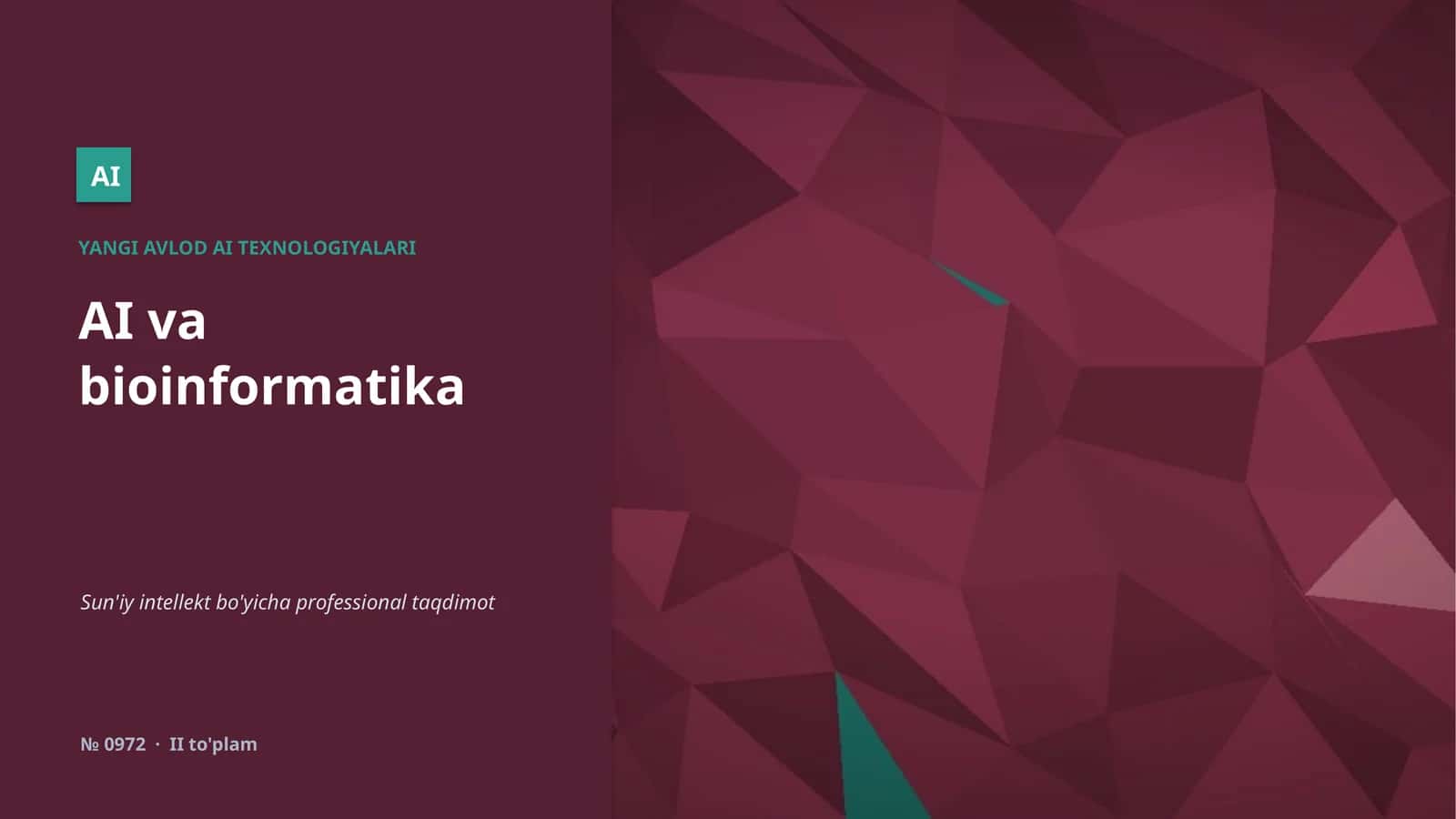 YANGI AVLOD AI TEXNOLOGIYALARI