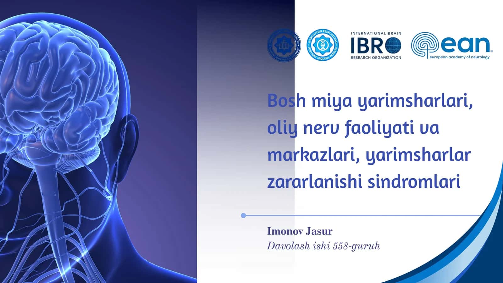 Bosh miya yarimsharlari, oliy nerv faoliyati va markazlari, yarimsharlar zararlanishi sindromlari