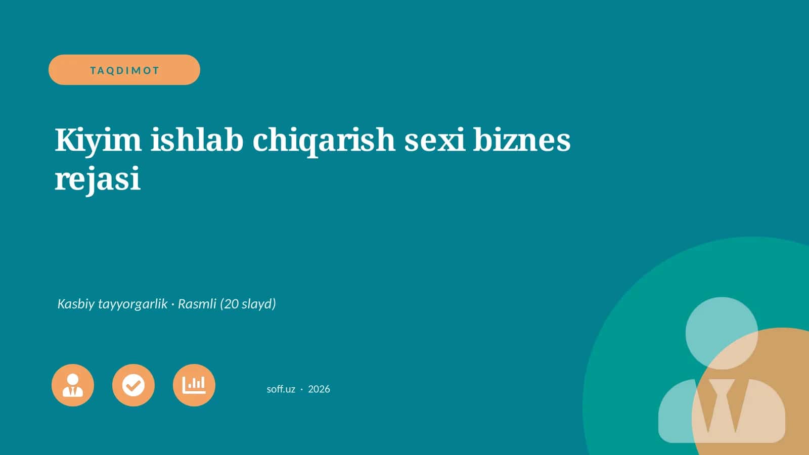 Kiyim ishlab chiqarish sexi biznes rejasi