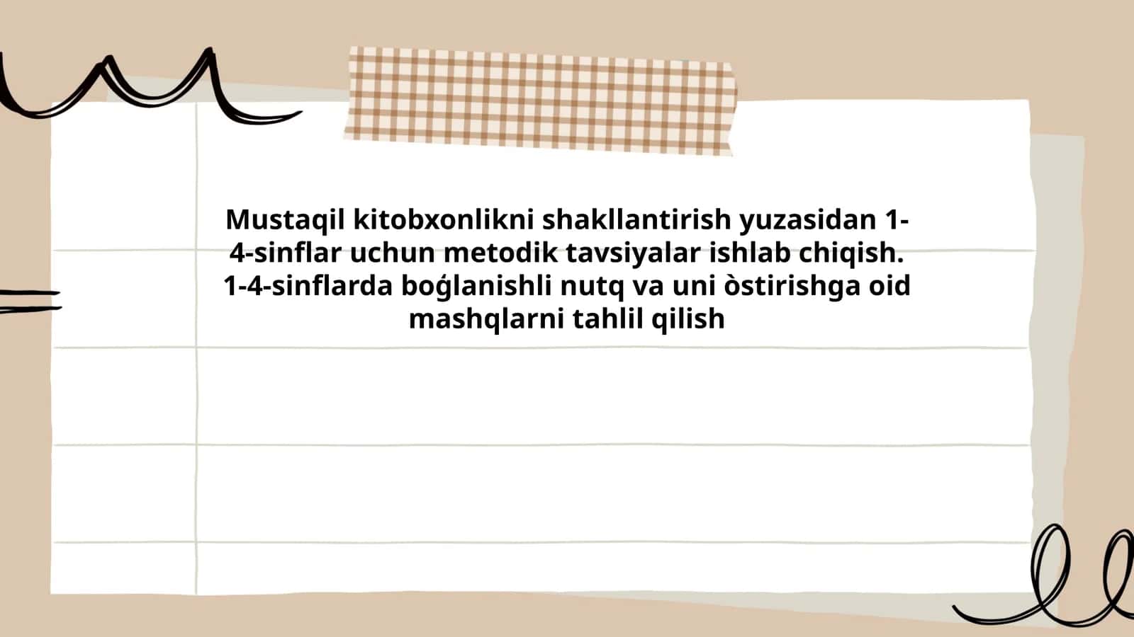 1-4-sinflar uchun Mustaqil kitobxonlik metodikalari