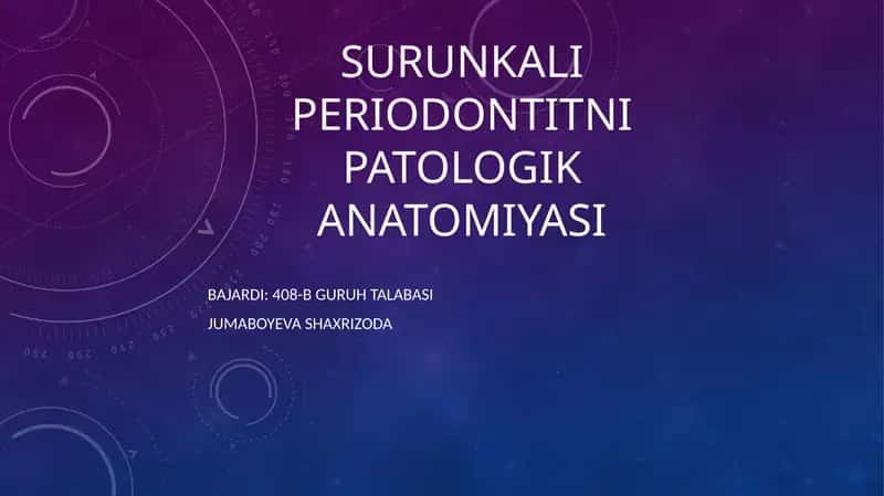 Surunkaliperiodontit nipatologikanatomiyasi