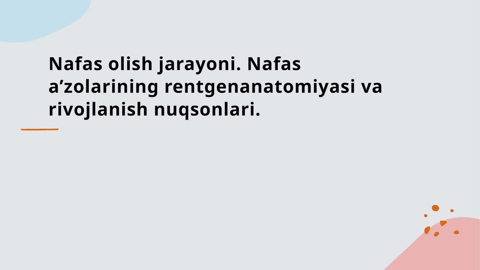 Nafasolish jarayoni