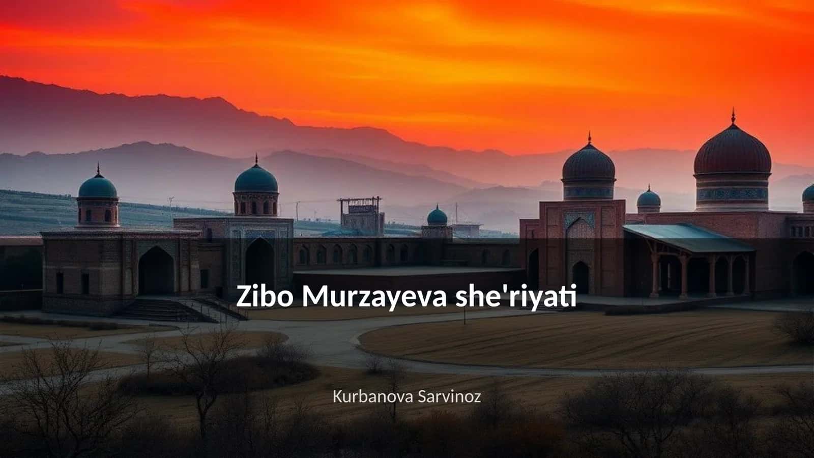 Zibo Murzayeva she'riyati