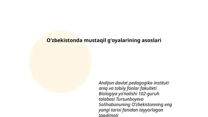 Oʻzbekistonning eng yangi tarixi