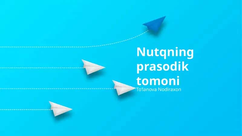 Nutqning prasodik tomoni
