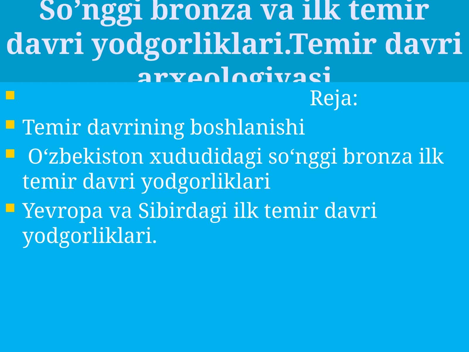 Temir davri arxeologiyasi