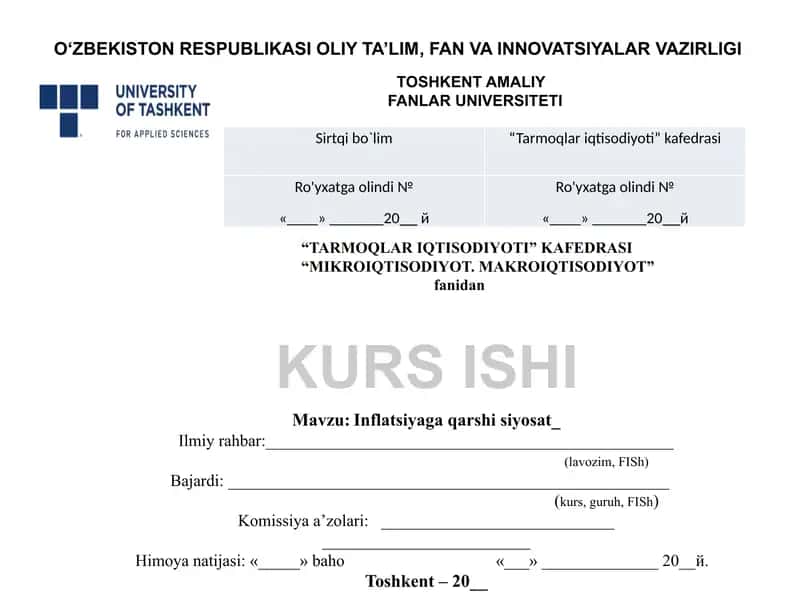 infilatsiyaga qarshi siyosat
