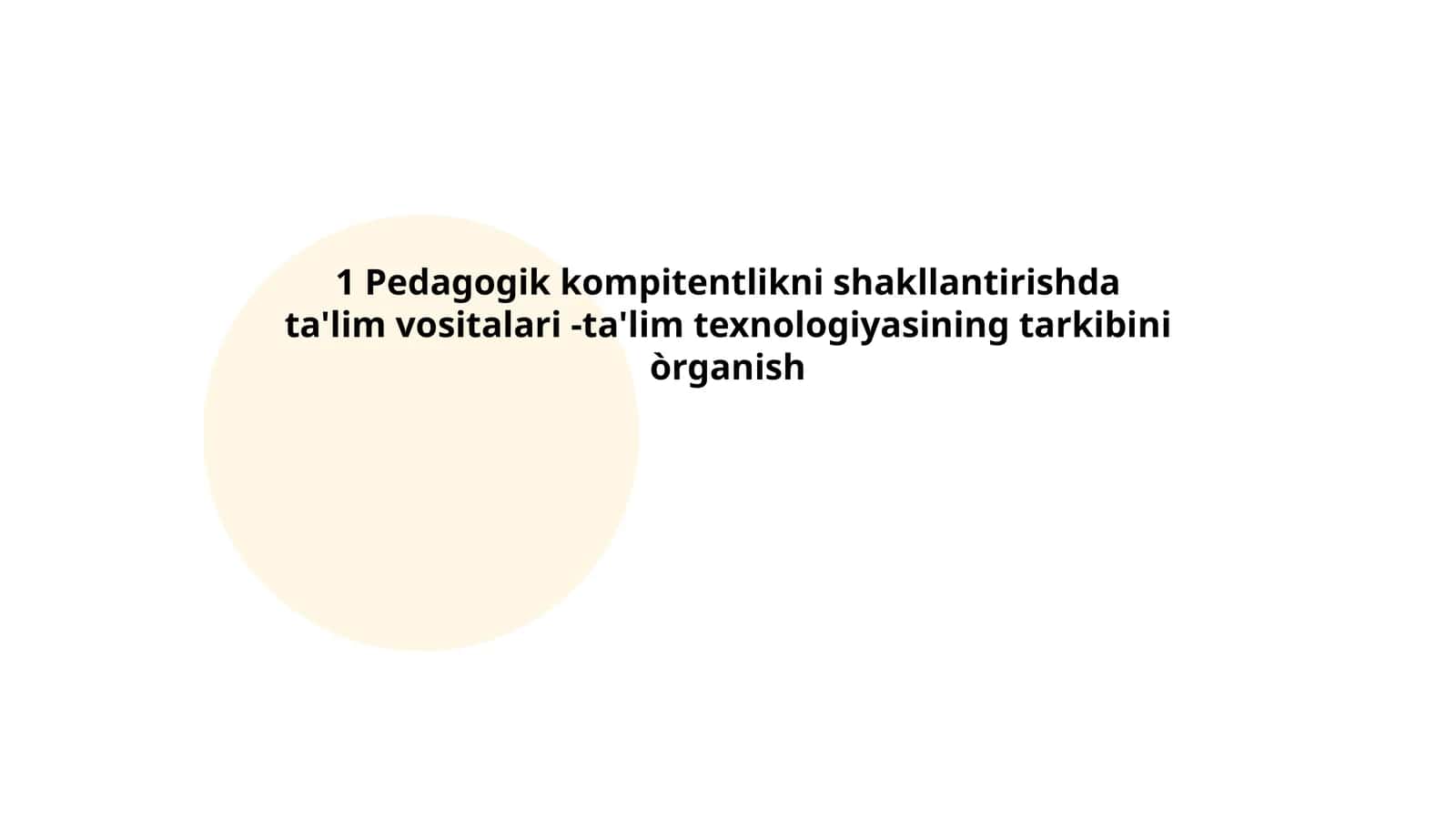 Ta'lim Texnologiyasi