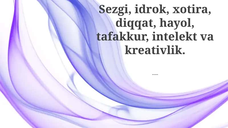 Aqliy Qobiliyatlar Umumiy Ko'rinishi