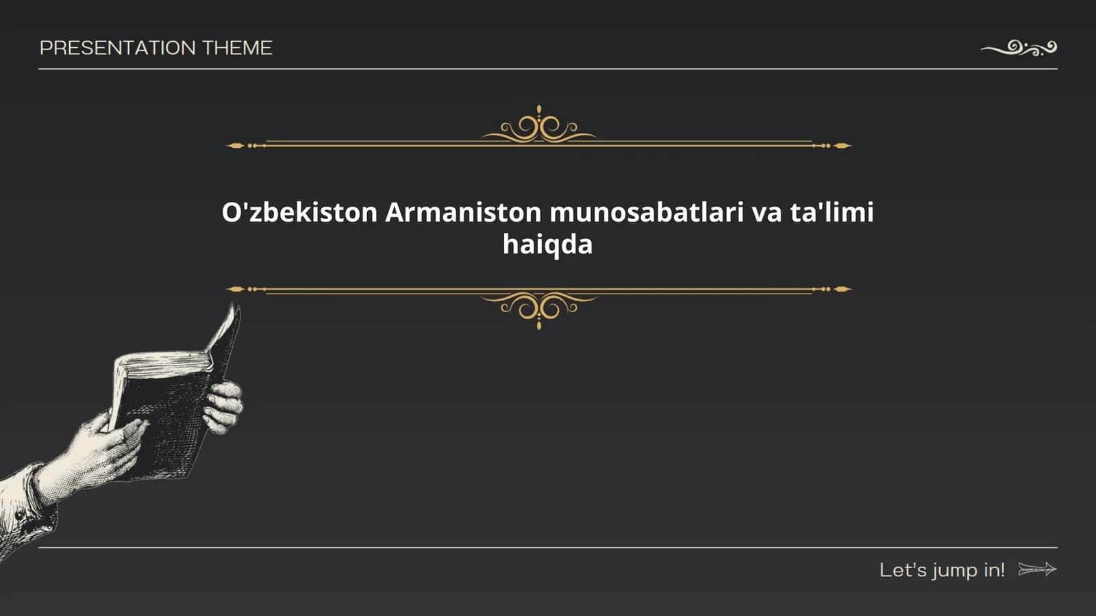 O'zbekiston Armaniston munosabatlari va ta'limi haiqda