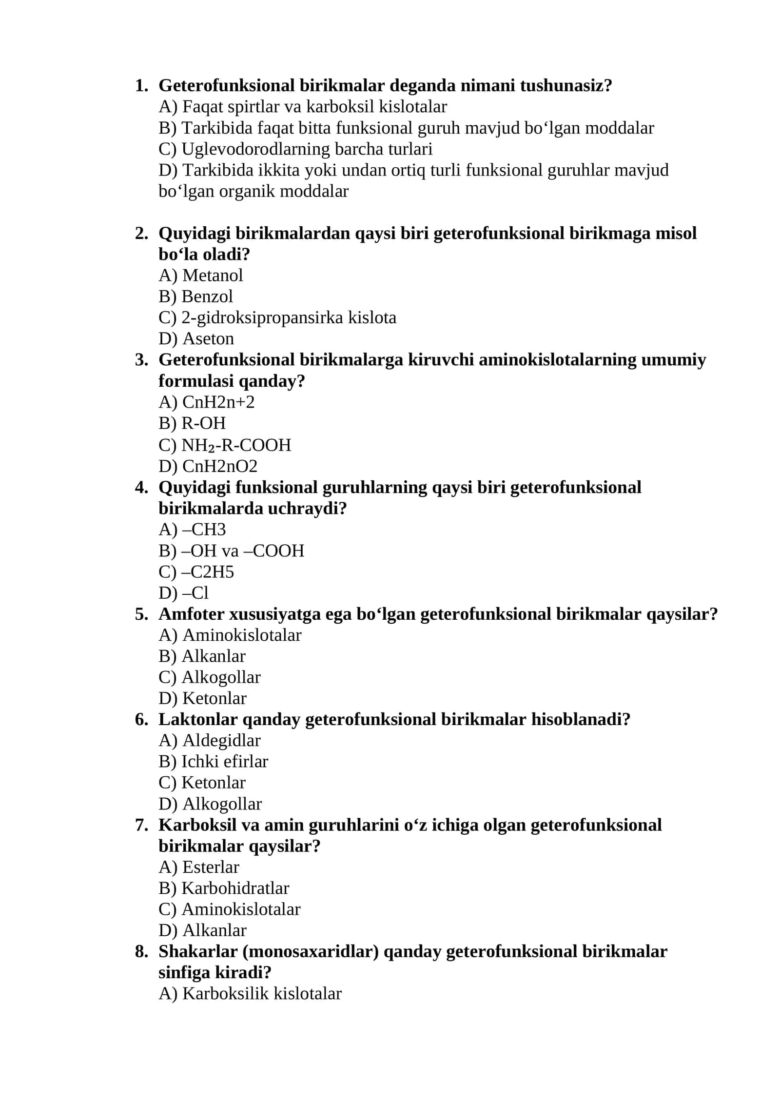Geterofunksional birikmalar