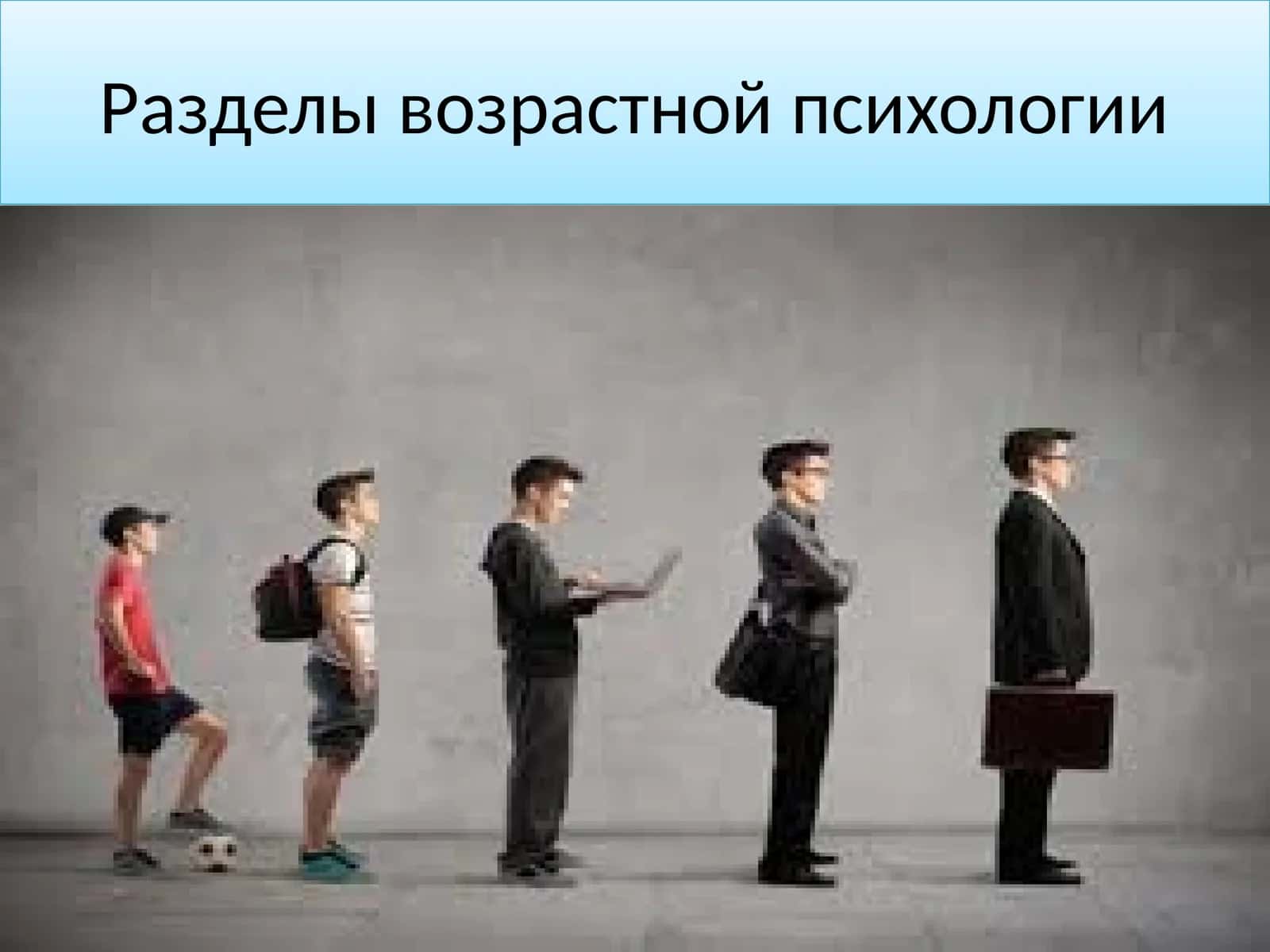 Разделы возрастной психологии