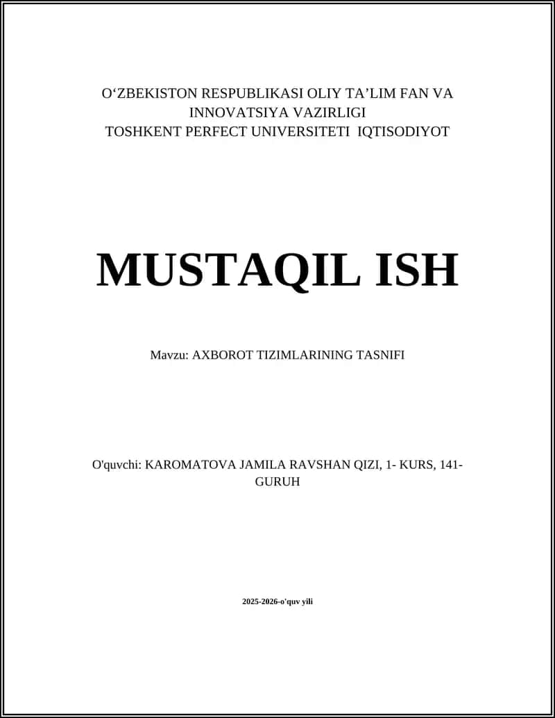 Funktsional axborot tizimlari